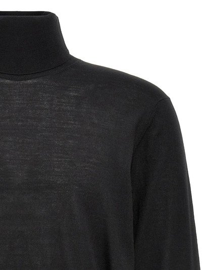 Shop Pt Torino Merino Turtleneck Sweater In Black