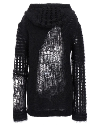 Shop Rick Owens 'hoodie' Hooded Sweater In Black