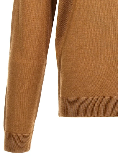 Shop Roberto Collina Merino Turtleneck Sweater In Beige