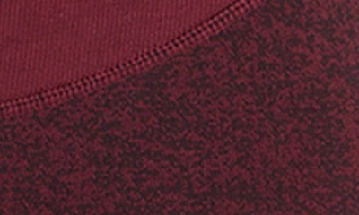 Modern Eternity Activewear Maternity Leggings In Burgundy Jacquard