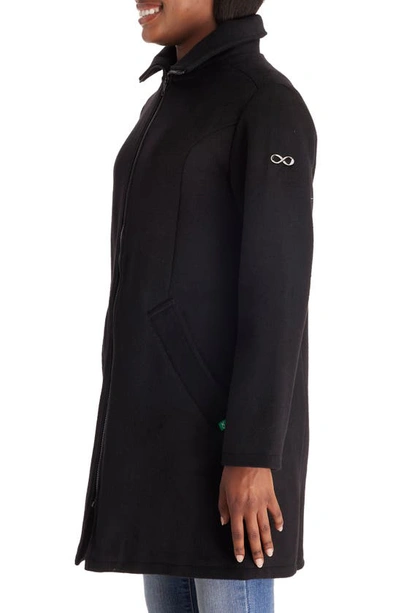 Modern Eternity 3-in-1 Maternity Wool Blend Coat In Black