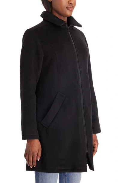 Shop Modern Eternity 3-in-1 Maternity Wool Blend Coat In Black