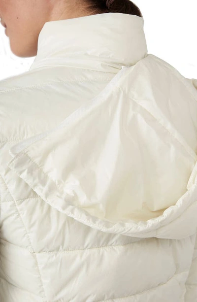Modern Eternity Lightweight Puffer Convertible 3-in-1 Maternity Jacket In Egg Shell