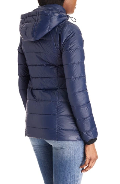 Shop Modern Eternity Lightweight Puffer Convertible 3-in-1 Maternity Jacket In Navy