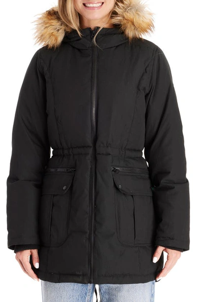 Shop Modern Eternity Convertible Down 3-in-1 Maternity Jacket In Black