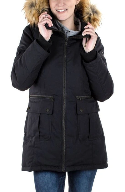 Shop Modern Eternity Convertible Down 3-in-1 Maternity Jacket In Black