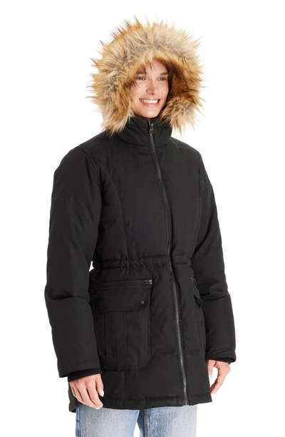 Shop Modern Eternity Convertible Down 3-in-1 Maternity Jacket In Black