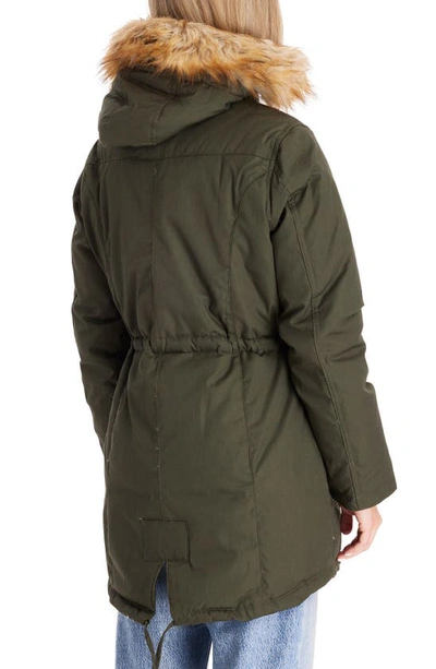 Modern Eternity Convertible Down 3-in-1 Maternity Jacket In Khaki Green