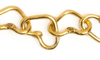 Shop Made By Mary Heart Chain Bracelet In Gold