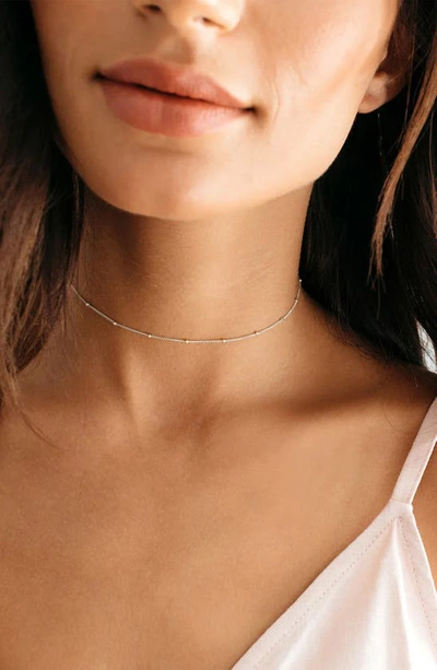 Made By Mary Satellite Chain Necklace In Silver