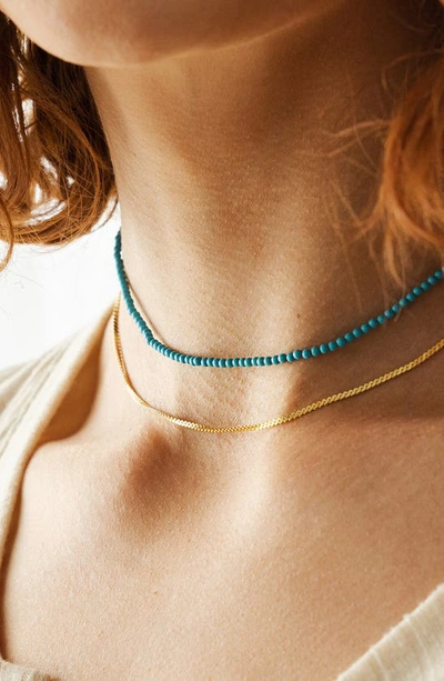 Made By Mary Satellite Chain Necklace In Gold