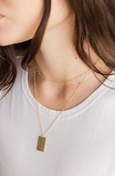 Made By Mary Satellite Chain Necklace In Gold