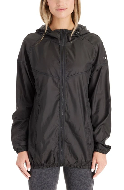 Shop Modern Eternity Waterproof 3-in-1 Maternity Windbreaker In Black