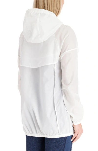 Shop Modern Eternity Waterproof 3-in-1 Maternity Windbreaker In Eggshell