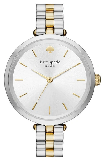 Shop Kate Spade Holland Bracelet Watch, 34mm In Two Tone