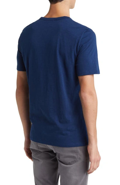 Shop Theory Cosmo Solid Crewneck T-shirt In Blueberry