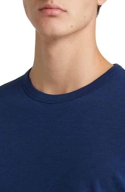 Theory Cosmo Solid Crewneck T-shirt In Blueberry