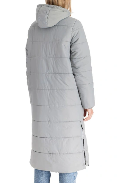 Shop Modern Eternity Leia 3-in-1 Water Resistant Maternity/nursing Puffer Jacket With Removable Hood In Graphite