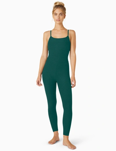 Shop Beyond Yoga Spacedye Uplevel Midi Jumpsuit In Green