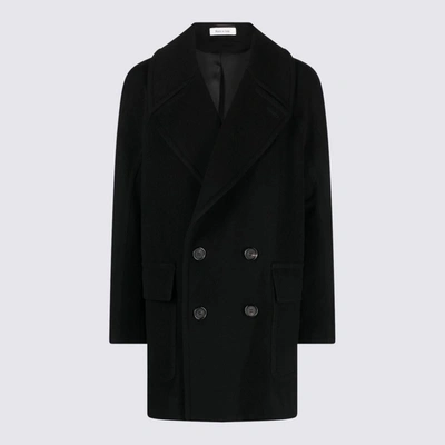 Shop Alexander Mcqueen Black Wool Coat