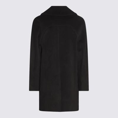 Shop Alexander Mcqueen Black Wool Coat
