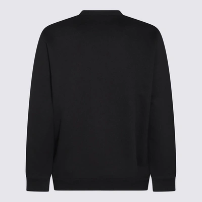 Shop Burberry Black Cotton Darby Sweatshirt