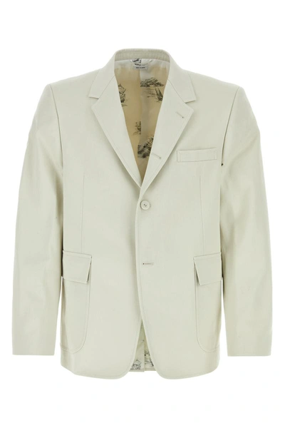 Shop Thom Browne Jackets And Vests In White