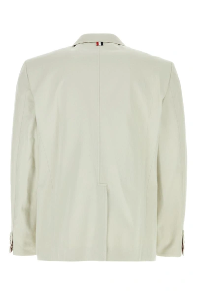 Shop Thom Browne Jackets And Vests In White