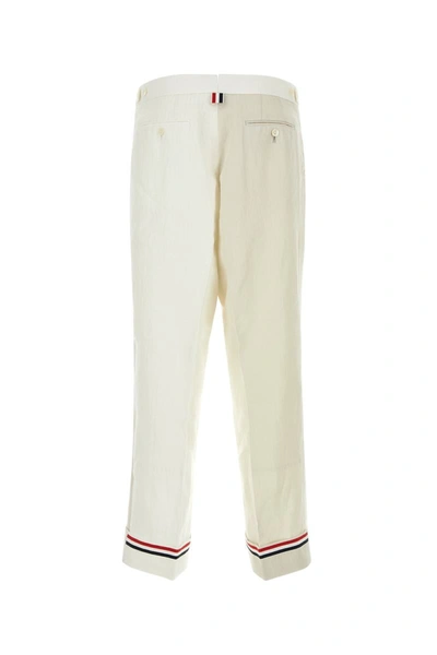 Shop Thom Browne Pants In Multicoloured