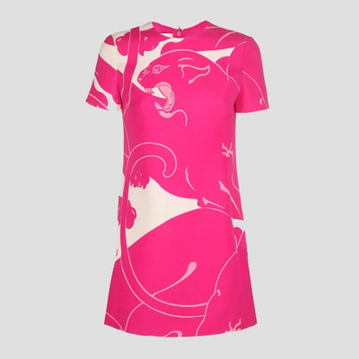 Shop Valentino Pink Pp Crepe Couture Dress