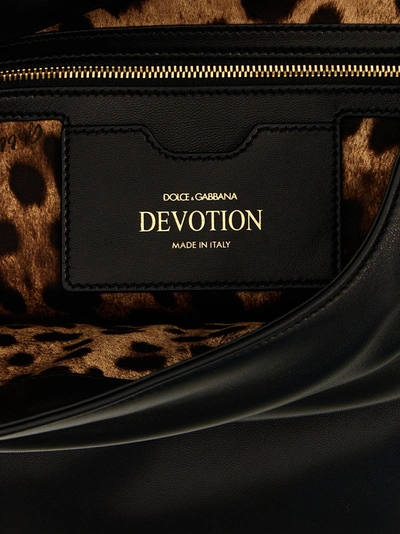 Shop Dolce & Gabbana Devotion Shoulder Bags In Black
