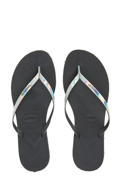 Shop Havaianas You Flip Flop In New Graphite