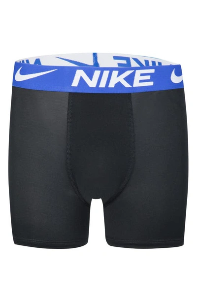Shop Nike Kids' Assorted 3-pack Micro Essentials Boxer Briefs In Game Royal