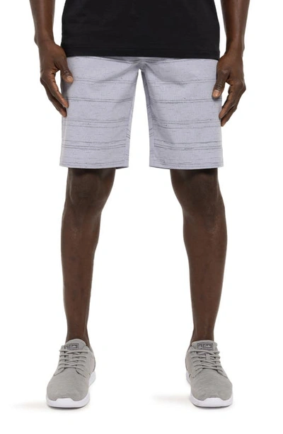 Shop Travismathew Provisions Stripe Shorts In Roan Rouge