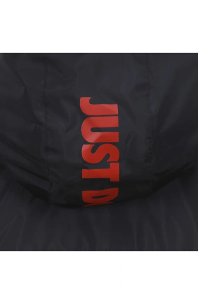 Nike Kids' Just Do It Fleece Lined Windrunner Jacket In Smoke Grey