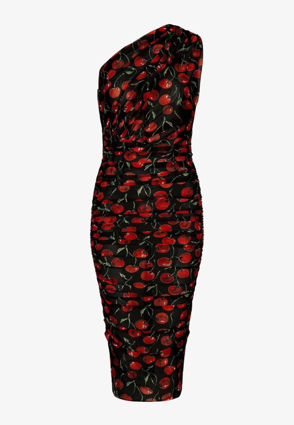 存在感絶大【Dolce & Gabbana】Cherry ジャージースカート Dolce & Gabbana Cherry Print Stretch Silk Sheath Dress In