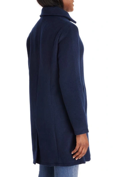 Shop Modern Eternity 3-in-1 Maternity Wool Blend Coat In Navy