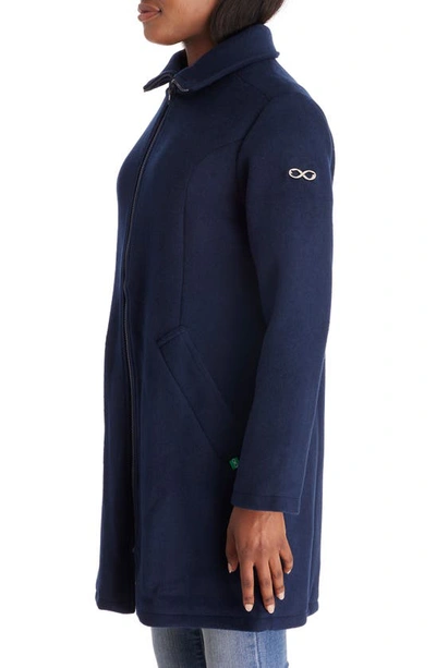 Shop Modern Eternity 3-in-1 Maternity Wool Blend Coat In Navy