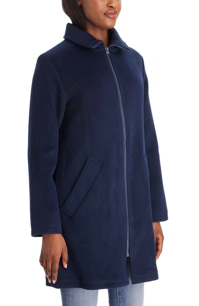 Shop Modern Eternity 3-in-1 Maternity Wool Blend Coat In Navy