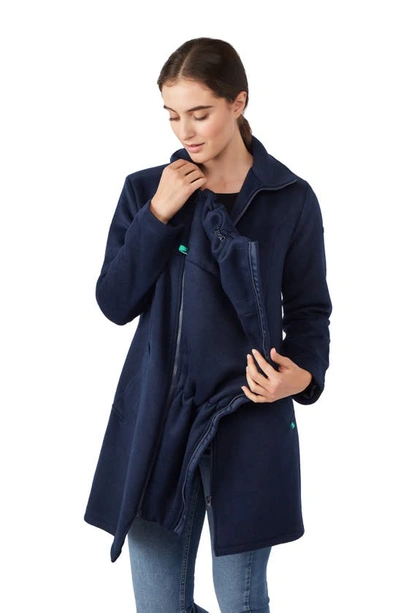 Modern Eternity 3-in-1 Maternity Wool Blend Coat In Navy
