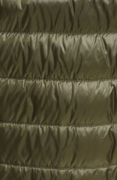 Modern Eternity Lightweight Puffer Convertible 3-in-1 Maternity Jacket In Khaki Green