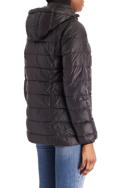 Modern Eternity Lightweight Puffer Convertible 3-in-1 Maternity Jacket In Black