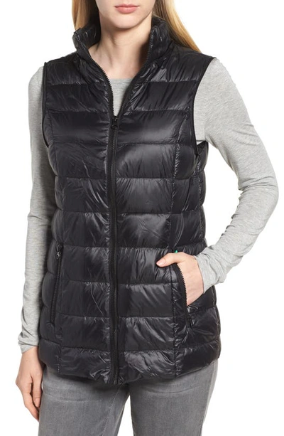 Modern Eternity Lightweight Puffer Convertible 3-in-1 Maternity Jacket In Black