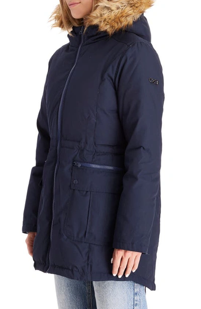 Modern Eternity Convertible Down 3-in-1 Maternity Jacket In Navy