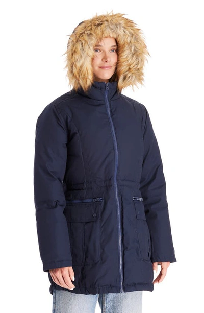 Modern Eternity Convertible Down 3-in-1 Maternity Jacket In Navy
