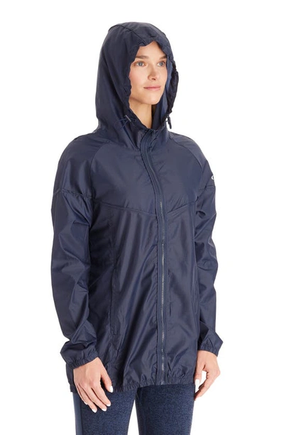 Shop Modern Eternity Waterproof 3-in-1 Maternity Windbreaker In Navy