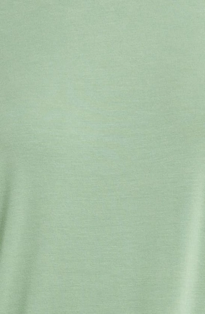 Shop Eberjey Gisele Jersey Knit Slouchy Pajamas In Mineral Green