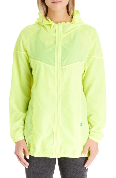 Shop Modern Eternity 3-in-1 Waterproof Maternity Windbreaker In Safety Yellow