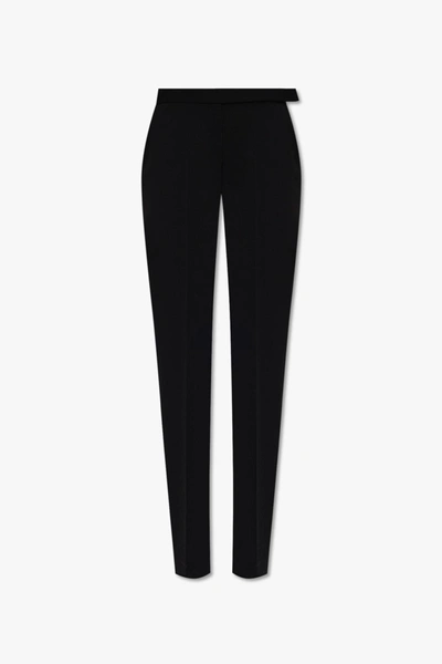 Shop Stella Mccartney Pleat-front Trousers In Black