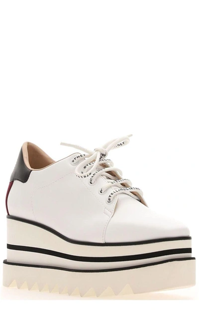 Shop Stella Mccartney Sneak-elyse Platform Sneakers In Bianco